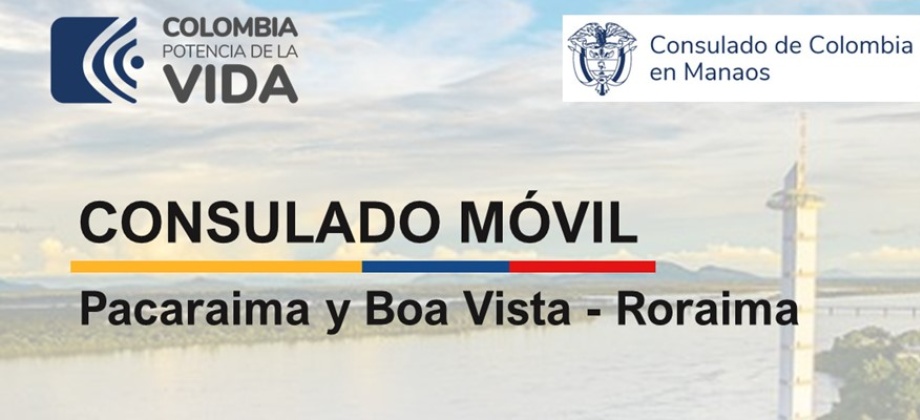 La jornada del Consulado Movil en Pacaraima se realizará hasta el 10 de mayo  y en Boa Vista – Roraima del 13 al 15 de mayo